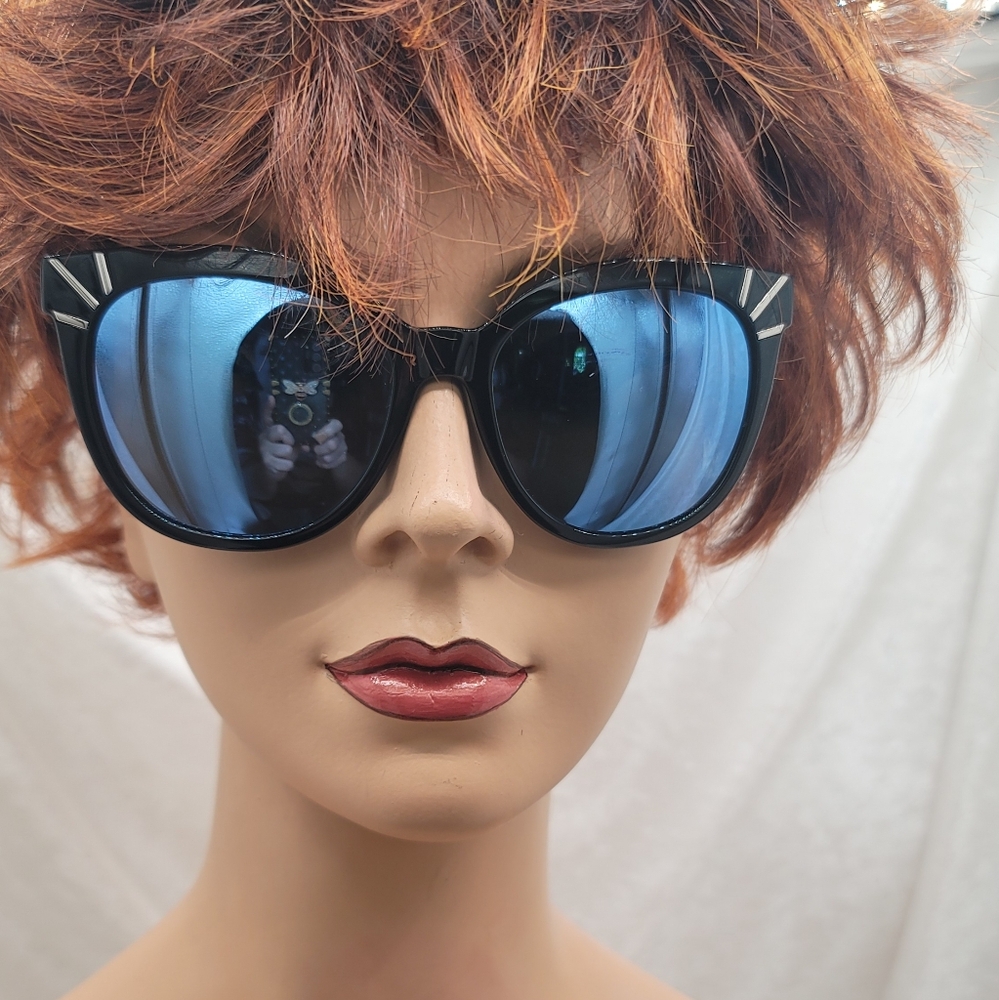 NWT Tory Burch TY9051 13722 Black Frame Mirror Flash Polarized Lenses Sunglasses - Picture 2 of 7